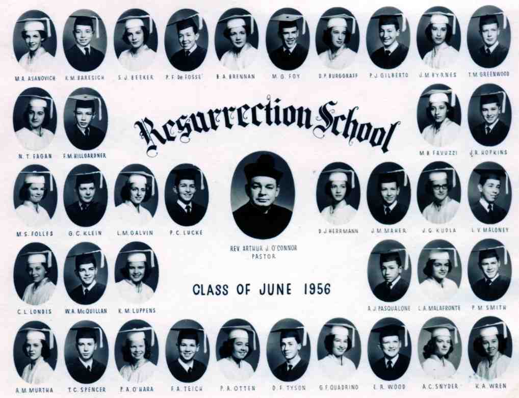 Enlarged
Resurrection Class of June 1956