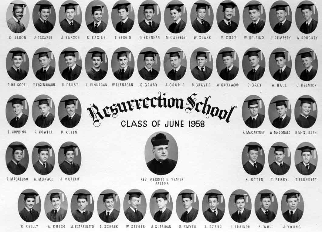 Enlarged Resurrection Class of June 1958 - Boys