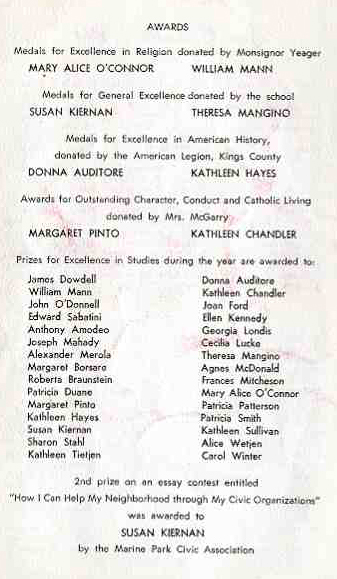 Program: Class of 1961, Page 4