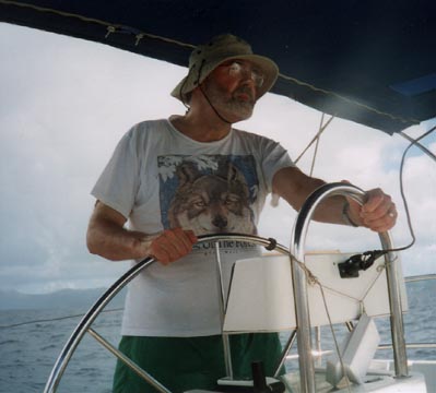 Dennis at the helm