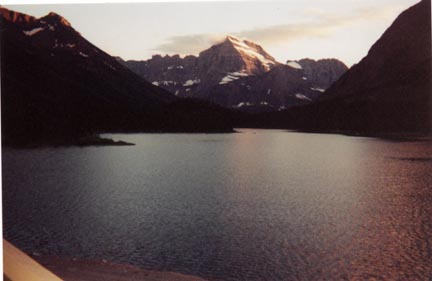 Many Glacier Hotel view