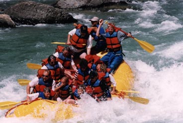 Rafting on the Flathead